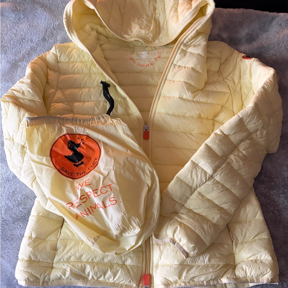 Save the Duck Yellow Puffer Jacket